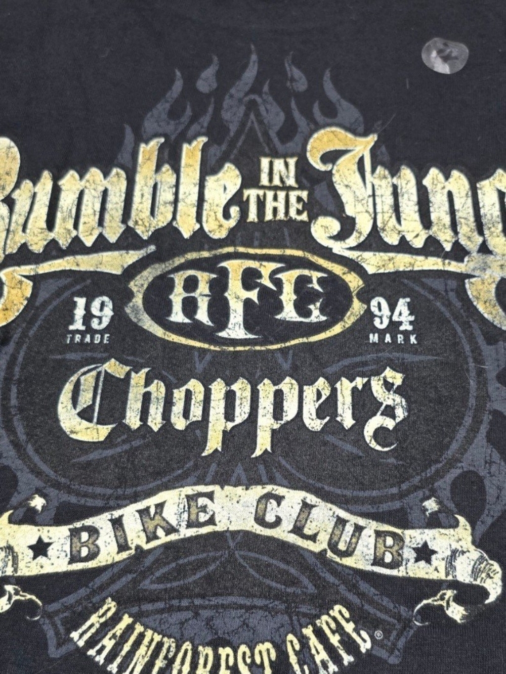 Rainforest Cafe Choppers Rumble in the Jungle Biker Graphic T-Shirt XL NWT